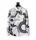 versace silk shirt cheap flower versac white